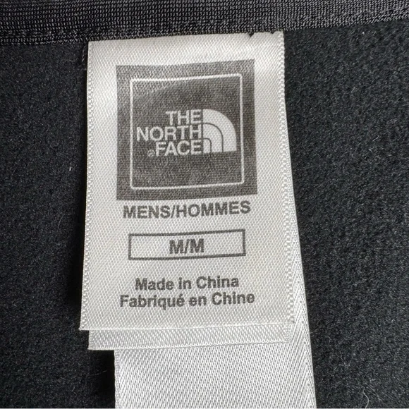 The North Face Men’s Medium Full Zip Hoodie Jacket Black Fleece Lined - Picture 11 of 16